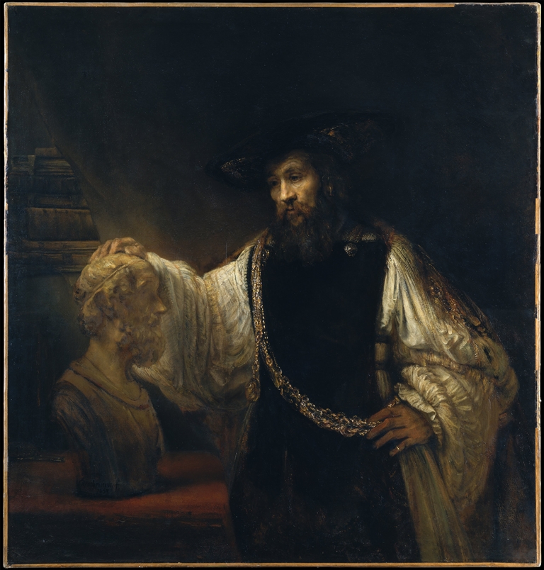 Rembrandt van Rijn, „Arystoteles z popiersiem Homera”, 1653, Metropolitan Museum of Art (źródło: Wikimedia Commons)