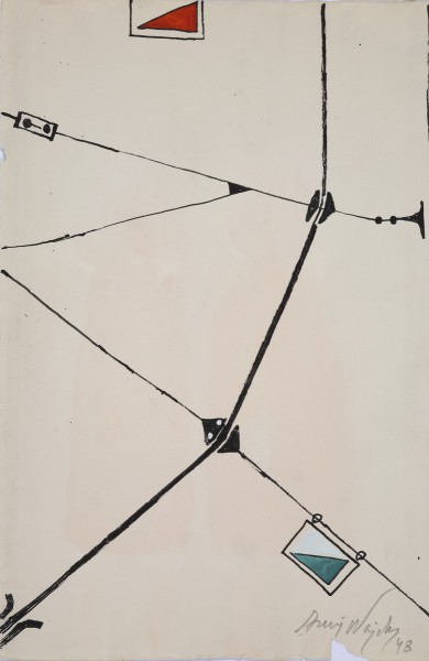 Andrzej Wajda, „Kompozycja”, 1948 (źródło: materiały prasowe Muzeum)