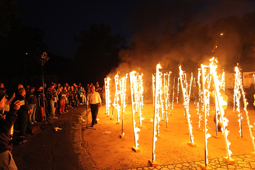 IV Międzynarodowy Festiwal Sztuki Efemerycznej Konteksty w Sokołowsku, 2014, fot. Marcin Polak, Jerzy Grzegorski (źródło: archiwum Fundacji In Situ)