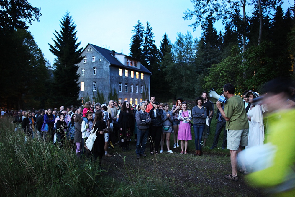 IV Międzynarodowy Festiwal Sztuki Efemerycznej Konteksty w Sokołowsku, 2014, fot. Marcin Polak, Jerzy Grzegorski (źródło: archiwum Fundacji In Situ)