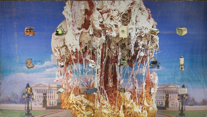 Jim Shaw, „Capitol Viscera Appliances”, mural, 2011 (źródło: materiały prasowe organizatora)