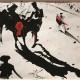 Salvador Dali, „Walka Byków nr 1”, 1965, tusz, pędzel, olej na papierze, 40,6 x 48,2, kolekcja prywatna (źródło: materiały prasowe organizatora)