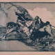 Francisco de Goya, „Sposób, w jaki starożytni Hiszpanie polowali konno na byki w otwartym polu“, 1814-1816, z cyklu: „Tauromachia“, akwaforta, akwatinta i sucha igła,29,9 x 40,7 cm, edycja: 1937, kolekcja Art Camù, Sardynia (źródło: materiały prasowe organizatora)