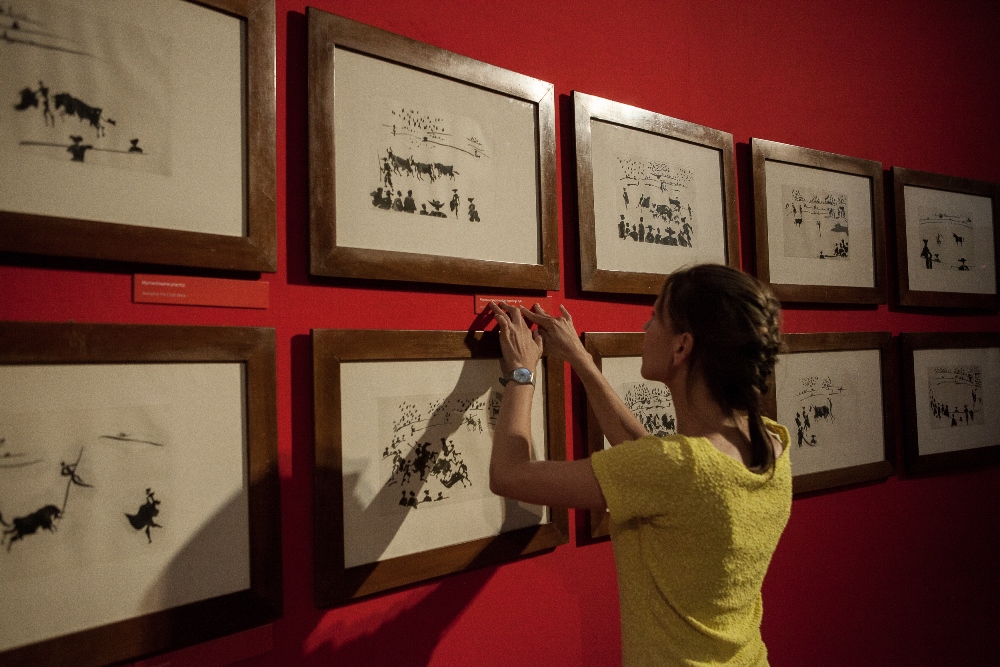 Muzeum Architektury we Wrocławiu, „Picasso Dalí Goya. Tauromachia – walka byków”, fot. Małgorzata i Kamil Zielińscy, 2014 (źródło: archiwum Galerii Miejskiej we Wrocławiu)