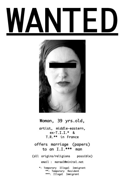 Ghazel „Wanted”, 2006, plakaty (źródło: materiały prasowe)