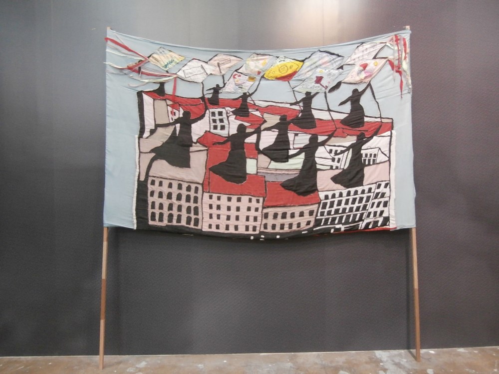 Güneş Terkol, „Chromatic Kites of Women” (2012), Gwangju Biennale, fot. E. Wójtowicz (źródło: dzięki uprzejmości autorki)