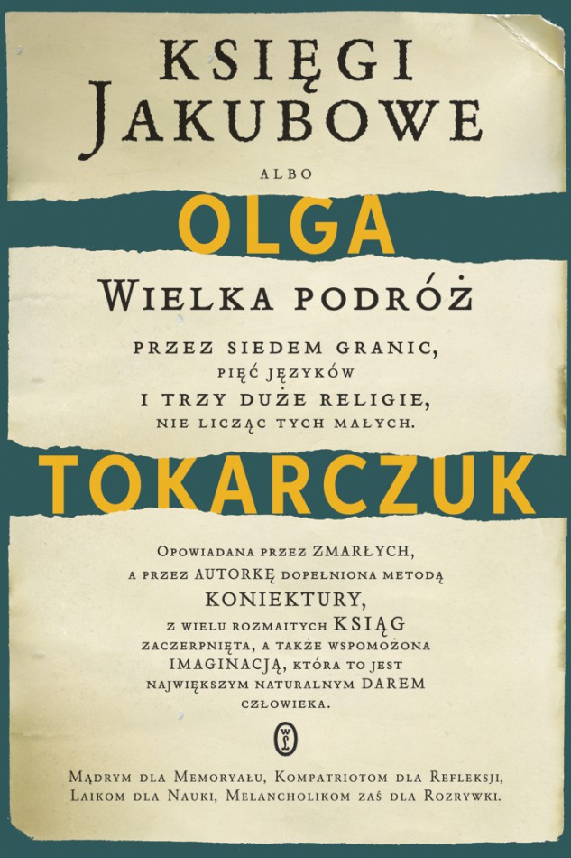 Olga Tokarczuk, „Księgi Jakubowe”, Wydawnictwo Literackie, 2014, okładka (źródło: materiały prasowe Wydawnictwa)