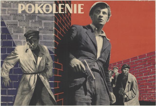 Plakat do filmu „Pokolenie”, aut. Zygmunt Żurowski, Polska, 1954 (źródło: Archiwum Muzeum Kinematografii w Łodzi, dzięki uprzejmości Muzeum)