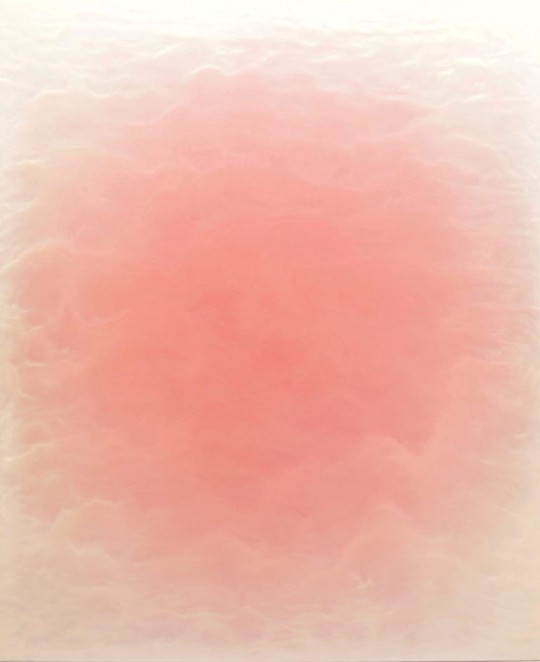 Daniel Cybulski, „Ciało obrazu”, lakier syntetyczny, farba ftalowa, płótno, 160x130, 2014, fot. Galeria Sztuki w Legnicy (źródło: materiały organizatorów)