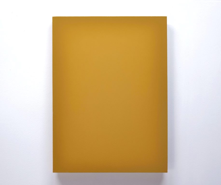 Daniel Cybulski, „Kolor”, lakier syntetyczny, płótno, 70x50, 2014, fot. Galeria Sztuki w Legnicy (źródło: materiały organizatorów)
