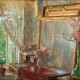 Olga Boznańska, „Wnętrze”, 1906, wł. Muzeum Narodowe w Krakowie; wystawa „Olga Boznańska (1865-1940)”, Muzeum Narodowe w Krakowie, 2014 (źródło: dzięki uprzejmości Muzeum Narodowego w Krakowie)