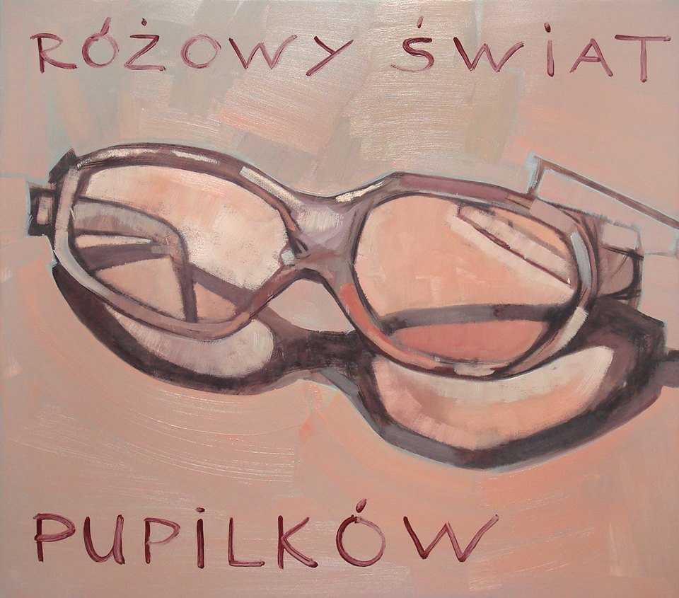 Whielki Krasnal, „Różowy świat pupilków - według Tuymansa”, 2008, olej, płótno, 74x84 cm, fot. The Krasnals (źródło: dzięki uprzejmości autora)
