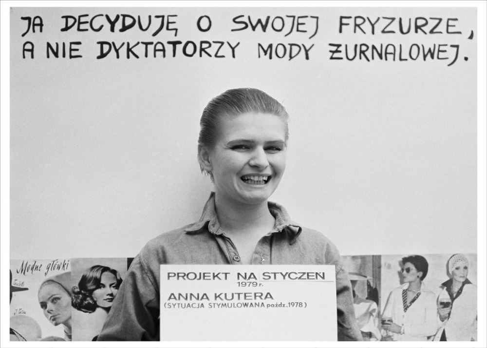 Anna Kutera, „Fryzury”, 1978, z cyklu „Sytuacje stymulowane” (źródło: dzięki uprzejmości artystki)