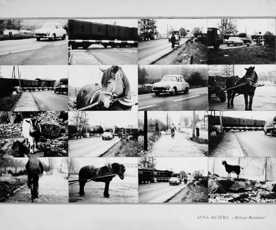 Anna Kutera, „Przejazd kolejowy”, 1978, z cyklu „Sytuacje stymulowane” (źródło: dzięki uprzejmości artystki)