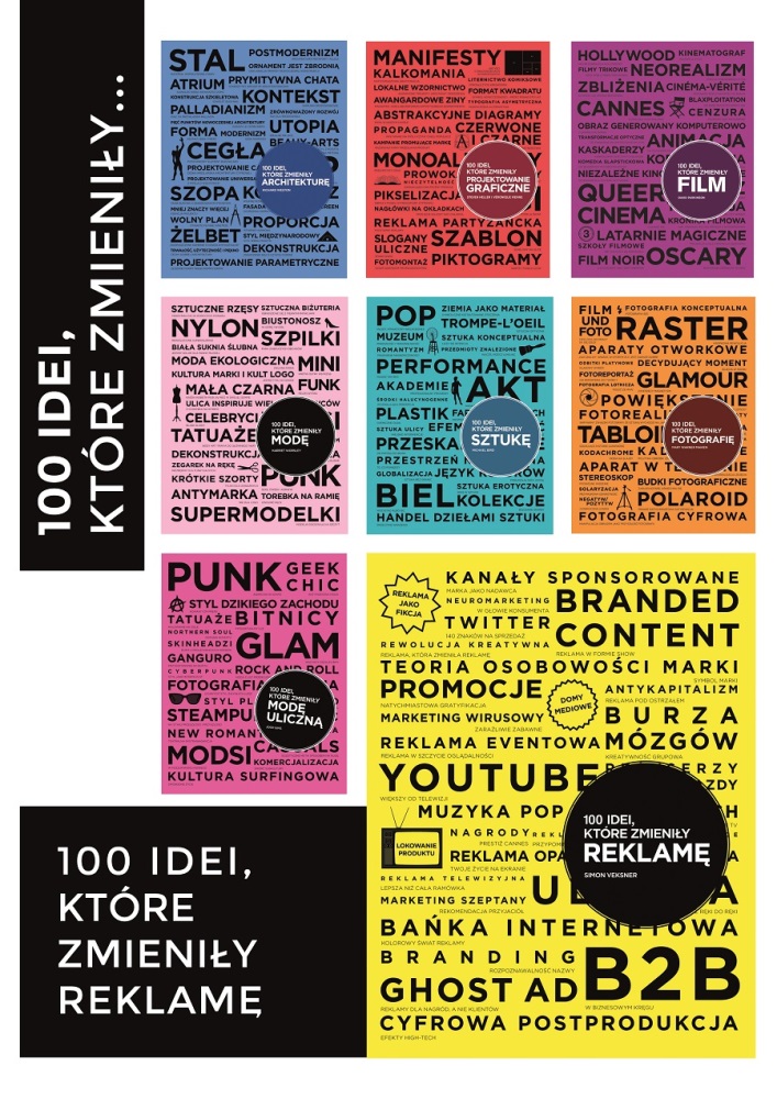 Simon Veksner, „100 idei, które zmieniły reklamę”, Wydawnictwo TMC, Warszawa 2014 (źródło: materiały prasowe Wydawnictwa)