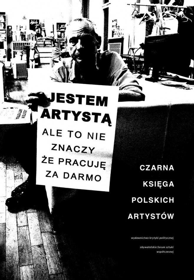 „Czarna księga polskich artystów” – okładka (źródło: materiały prasowe Wydawnictwa Krytyki Politycznej)