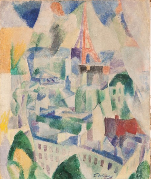 Robert Delaunay (1885-1941), „Widok na miasto”, 1910-1914, Kunsthalle Mannheim, Depozyt Landu Baden-Württemberg od 1966, foto: Cem Yücetas (źródło: materiały prasowe MNW)