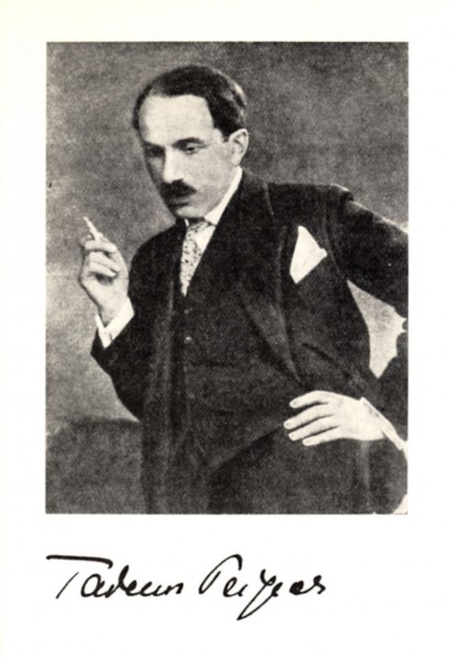 Tadeusz Peiper, repr. za: „Lwowskie Wiadomości Muzyczne i Literackie” 1933, nr 79 (źródło: materiały prasowe MNW)