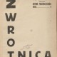 „Zwrotnica”, nr 1, Kraków, maj 1922, projekt graficzny: Tadeusz Peiper, kolekcja Jana Strausa (źródło: materiały prasowe MNW)
