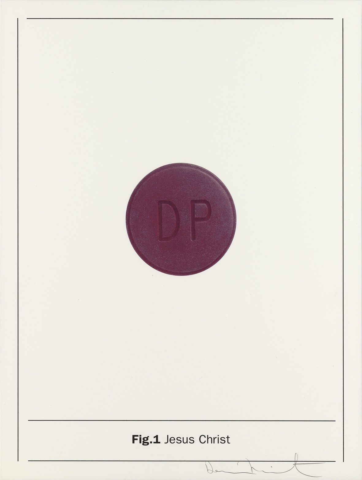 Damien Hirst, „The Apostles. Fig. 1. Jesus Christ” („Apostołowie. Rys. 1. Jezus Chrystus”), 2005 © Damien Hirst and Science Ltd. (źródło: materiały prasowe organizatora)