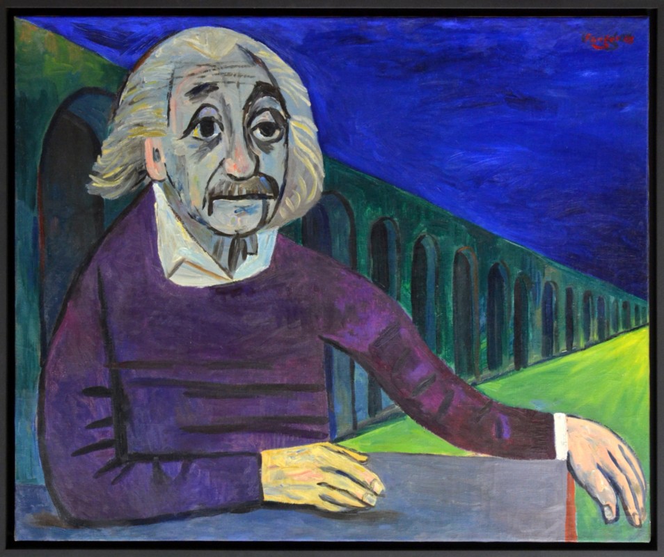 Wojciech Fangor, „Einstein”, 1948; wystawa „Wojciech Fangor. Wspomnienie teraźniejszości”, Muzeum Narodowe we Wrocławiu, 2015 (źródło: materiały prasowe organizatora)