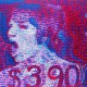 Wojciech Fangor, „$3900”, 1982, olej, płótno, 142x213 cm; wystawa „Wojciech Fangor. Wspomnienie teraźniejszości”, Muzeum Narodowe we Wrocławiu, 2015 (źródło: materiały prasowe organizatora)