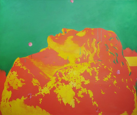 Michał Zawada, „Siegfriedskopf”, 2015, olej / płótno, 105 × 125 cm, dzięki uprzejmości M. Zawada (źródło: materiały organizatorów)