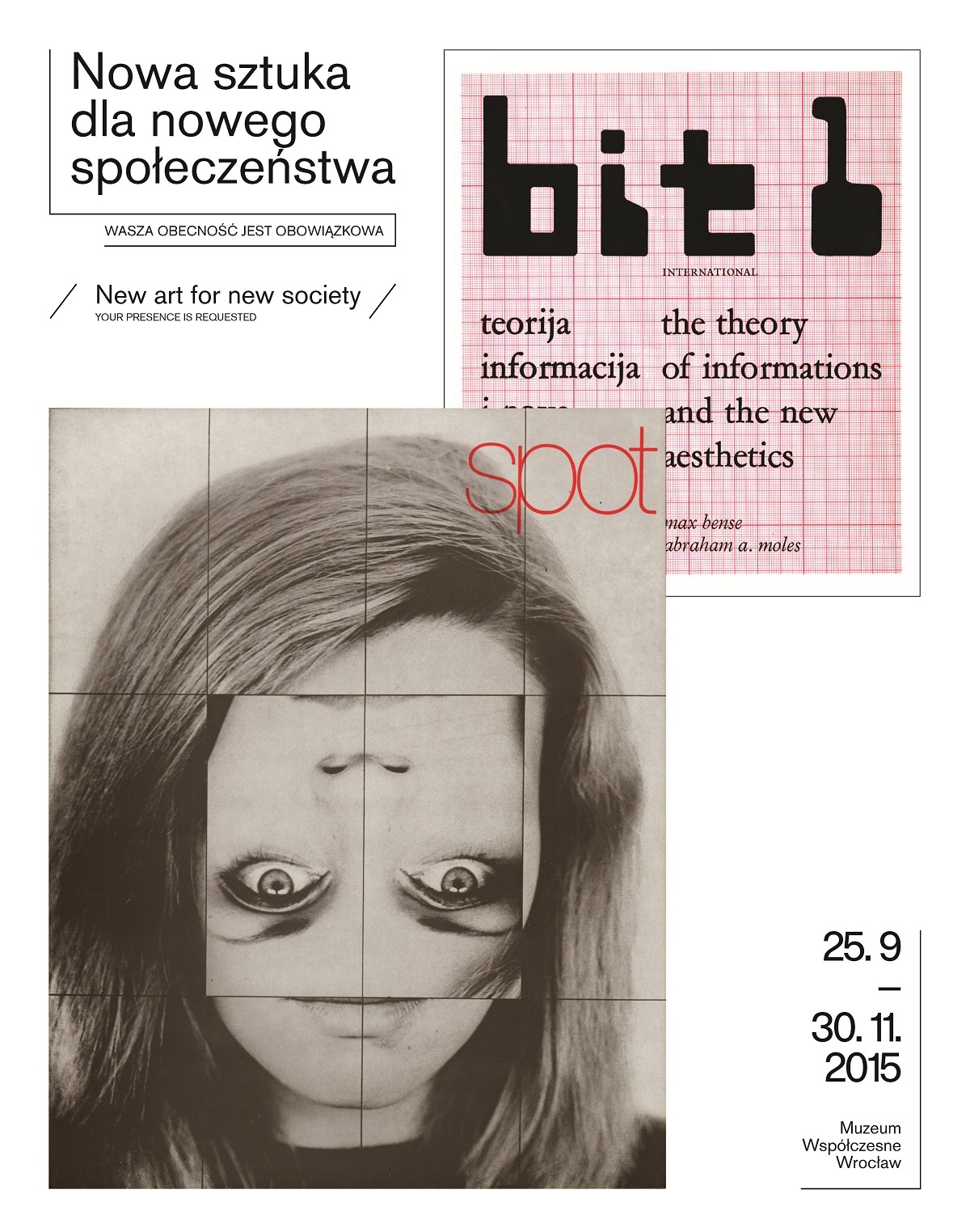 „Nowa sztuka dla nowego społeczeństwa”, MWW, 2015, plakat (źródło: materiały prasowe organizatora)