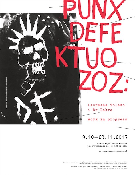 Wystawa „PUNXDEFEKTUOZOZ”, plakat (źródło: materiały prasowe organizatora)