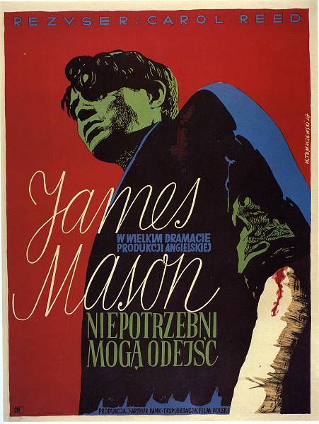 Henryk Tomaszewski, „Niepotrzebni mogą odejść”, 1947, plakat filmowy, Muzeum Narodowe w Poznaniu (źródło: materiały prasowe Zachęty Narodowej Galerii Sztuki)