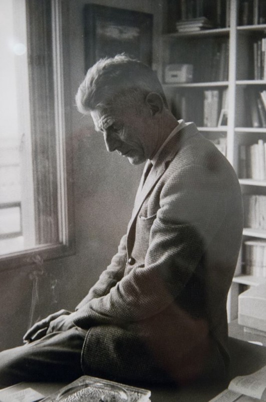 Samuel Beckett, Paryż 1964 © bpk / IMEC, Fonds MCC / Gisèle Freund (źródło: materiały prasowe MNK)