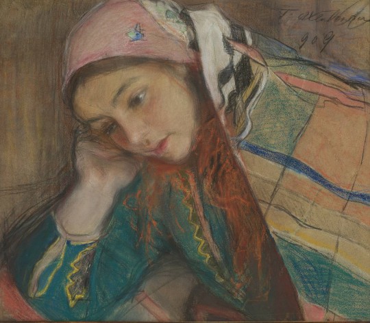 Teodor Axentowicz, „Portret dziewczyny wiejskiej”, 1909 (źródło: materiały prasowe organizatora)