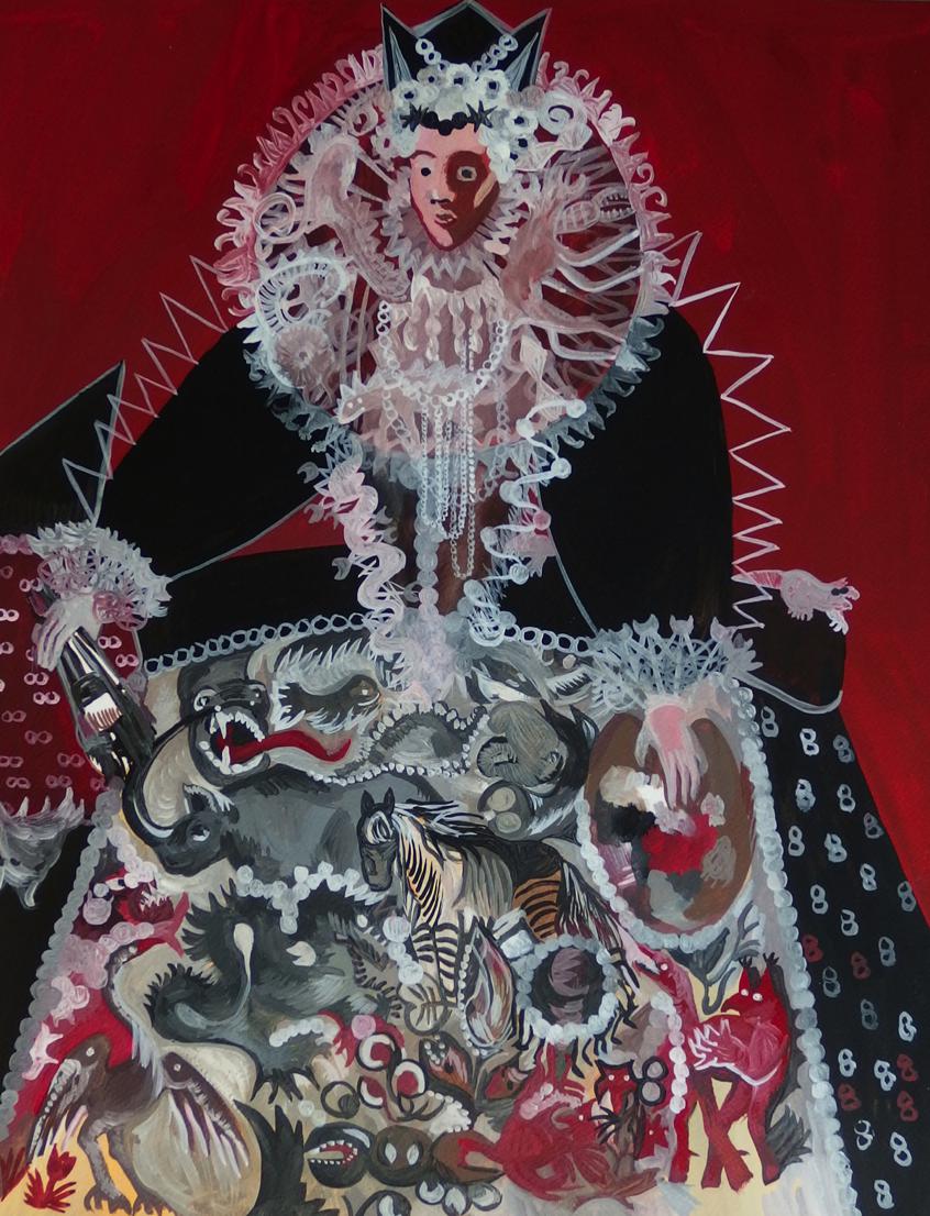 Pola Dwurnik, „Królowa malarstwa i hybryd”, 2014 (źródło: materiały prasowe MWW)