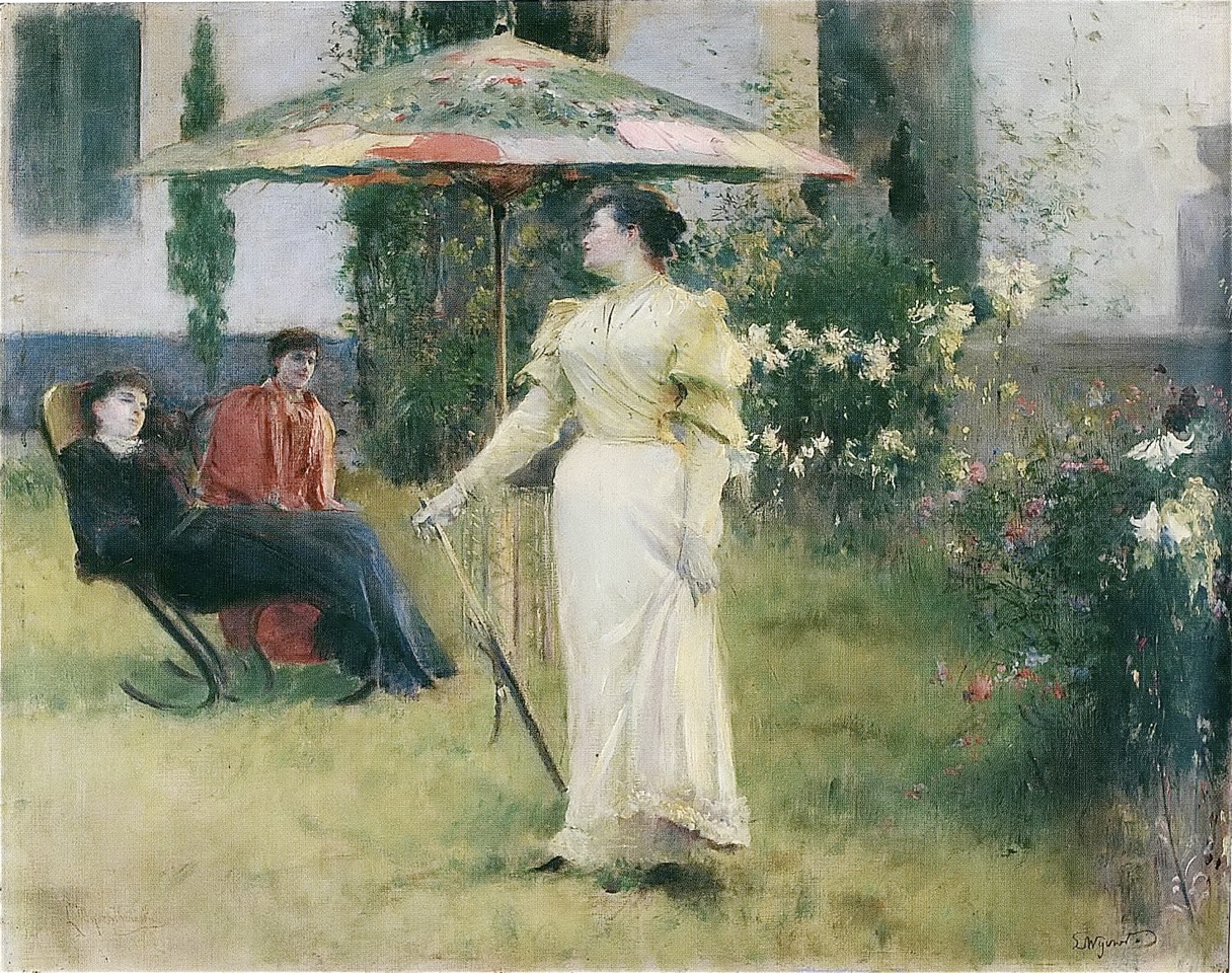 Leon Wyczółkowski, Damy w Parku, 1893 (źródło: materiały MNKD)