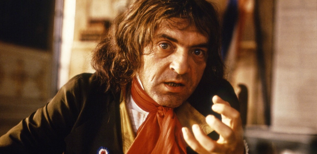 Jerzy Trela jako Billaud-Varenne, „Danton”, reż. Andrzej Wajda, 1983 (źródło: materiały czasopisma EKRANy)