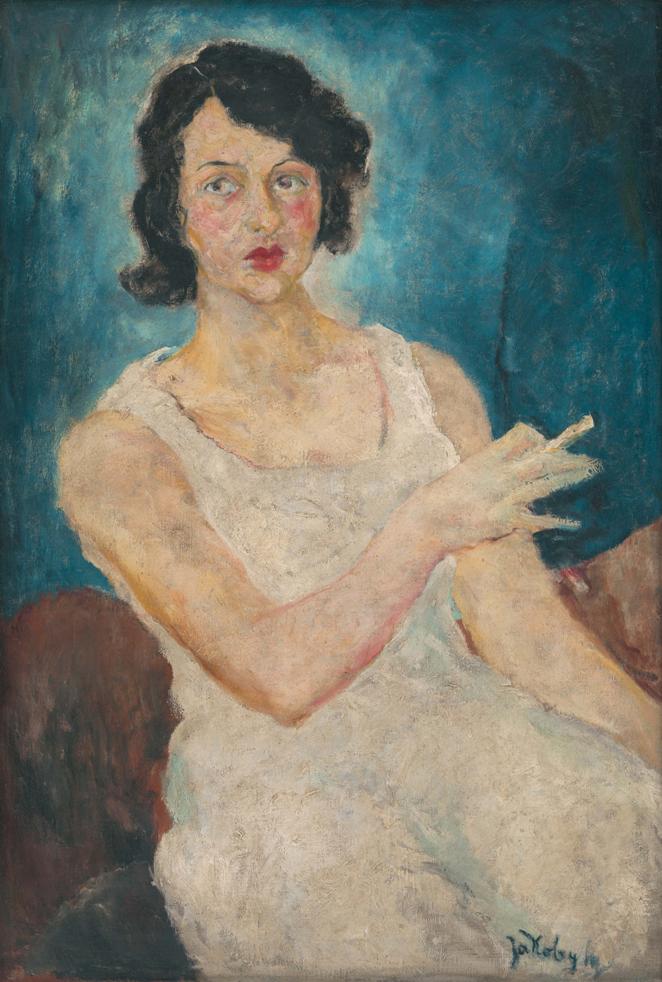 Július Jakoby, „Kobieta w bieli”, 1929, Východoslovenská galéria Košice (źródło: mat. prasowe organizatora)