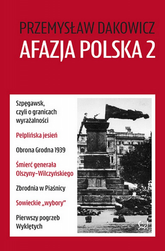 Przemysław Dakowicz, „Afazja polska 2”, okładka (źródło: materiały prasowe wydawcy)