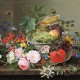 Gottfried Wilhelm Voelcker, „Martwa natura z kwiatami i koszem owoców”, 1827, Muzeum Miejskie Wrocławia, 2016 (źródło: dzięki uprzejmości Muzeum)