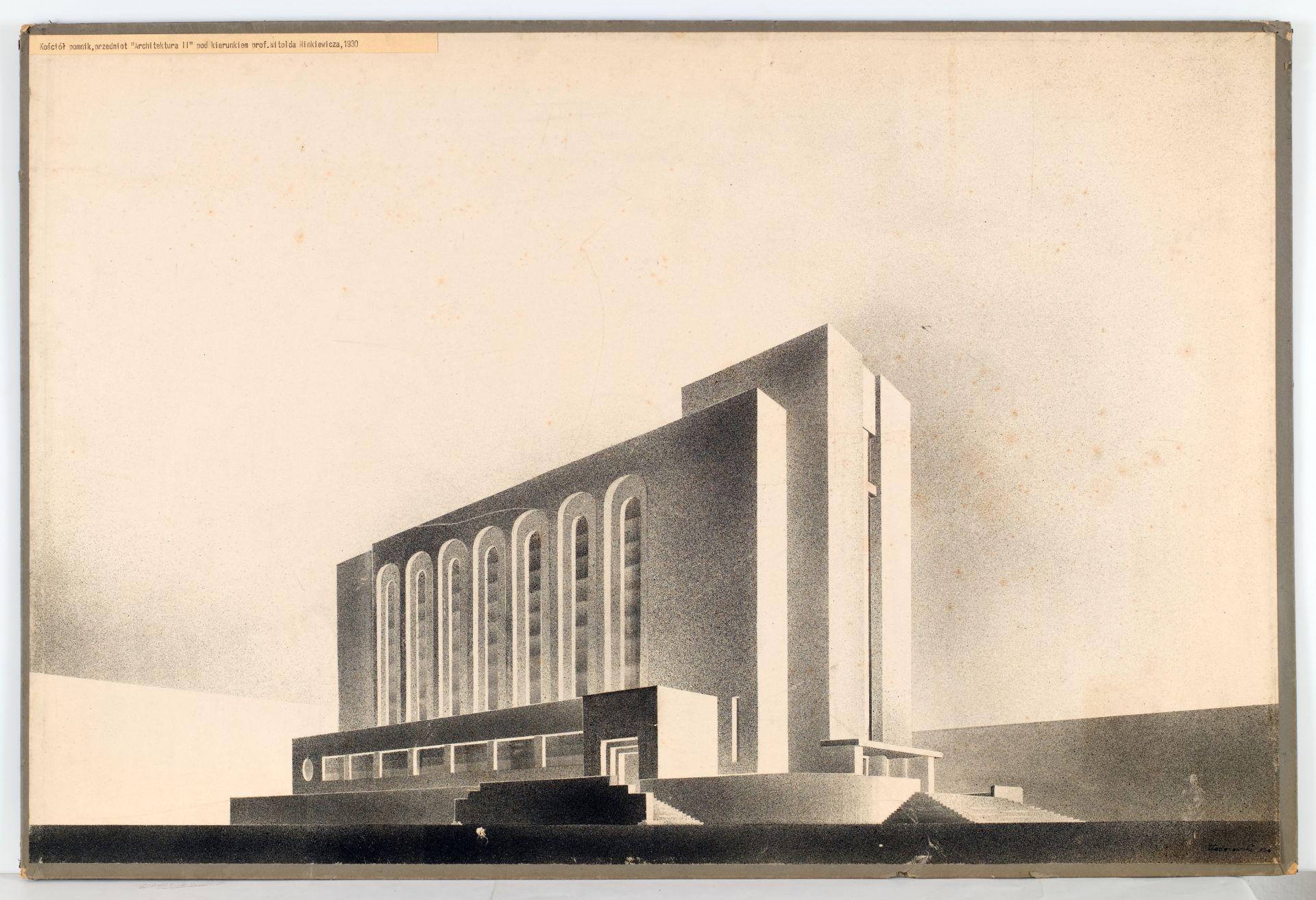 Tadeusz Teodorowicz-Todorowski, projekt kościoła modernistycznego, 1930, zbiory Muzeum Architektury we Wrocławiu (źródło: materiały prasowe organizatora)