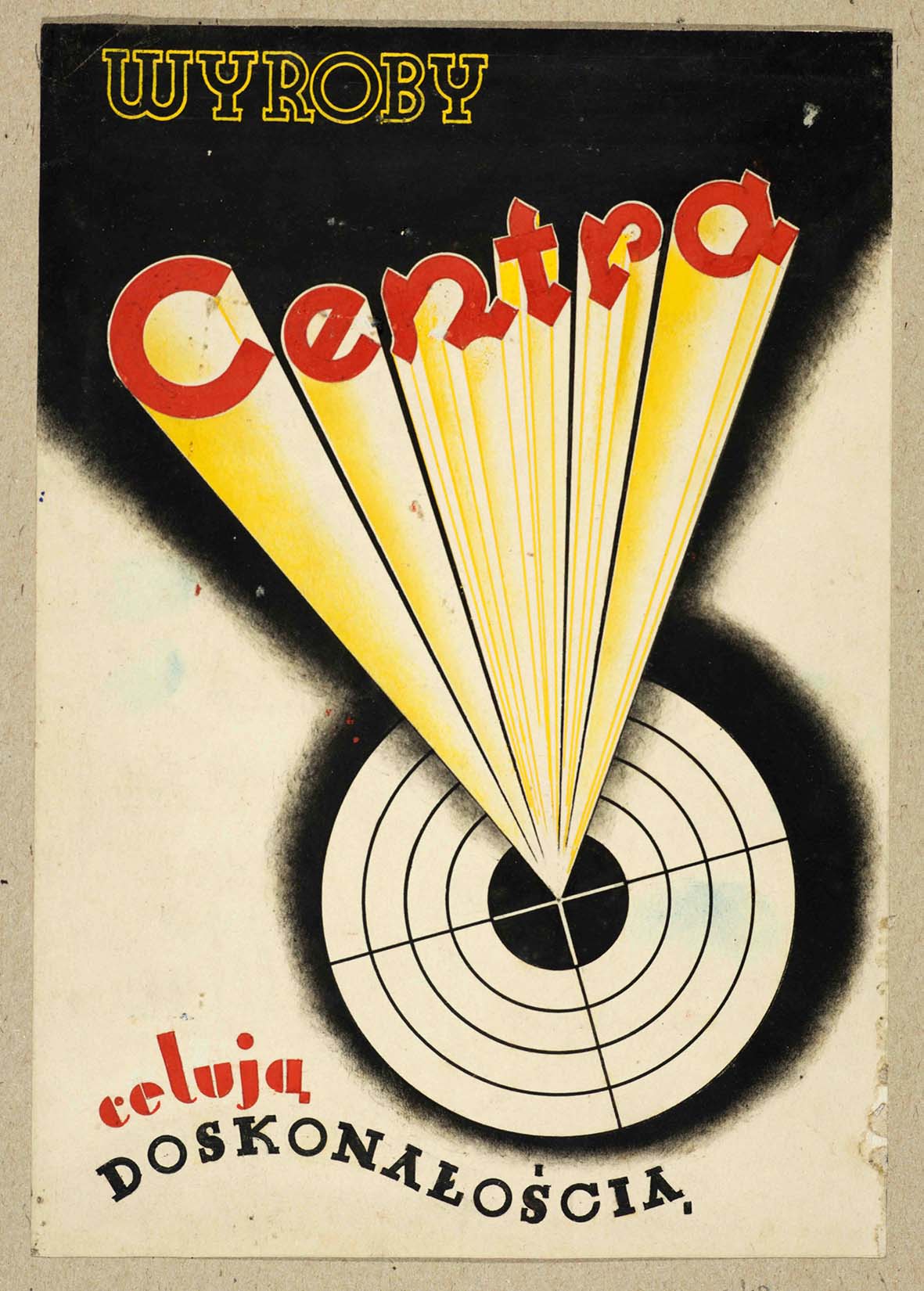Tadeusz Teodorowicz-Todorowski, projekt reklamy wyrobów firmy Centra, 1934, zbiory Muzeum Architektury we Wrocławiu (źródło: materiały prasowe organizatora)