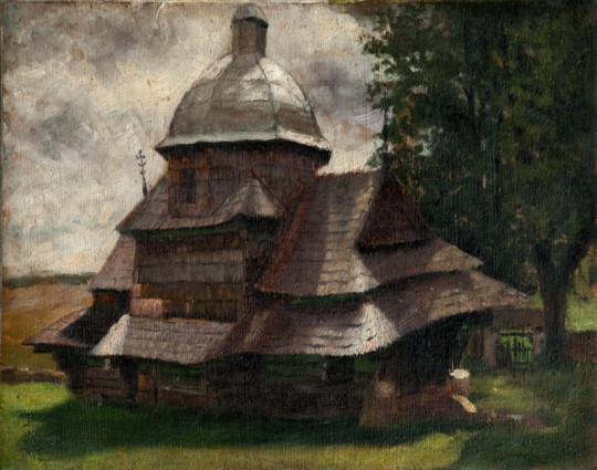 Soter Jaxa-Małachowski, „Cerkiew w Kimirzu”, 1899 (źródło: dzięki uprzejmości autorki)