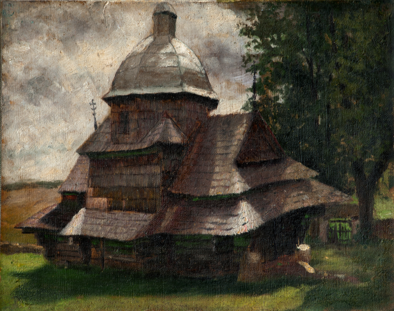 Soter Jaxa-Małachowski, „Cerkiew w Kimirzu”, 1899 (źródło: dzięki uprzejmości autorki)