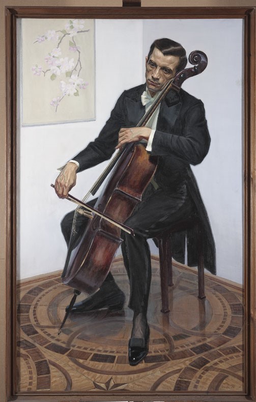 Michał Czepita (1884–1941) Portret artysty muzyka Piotra Chmielewskiego, 1927 olej, płótno, 155x96 nr inw. MPW 1423 (źródło: mat. prasowe MNW)