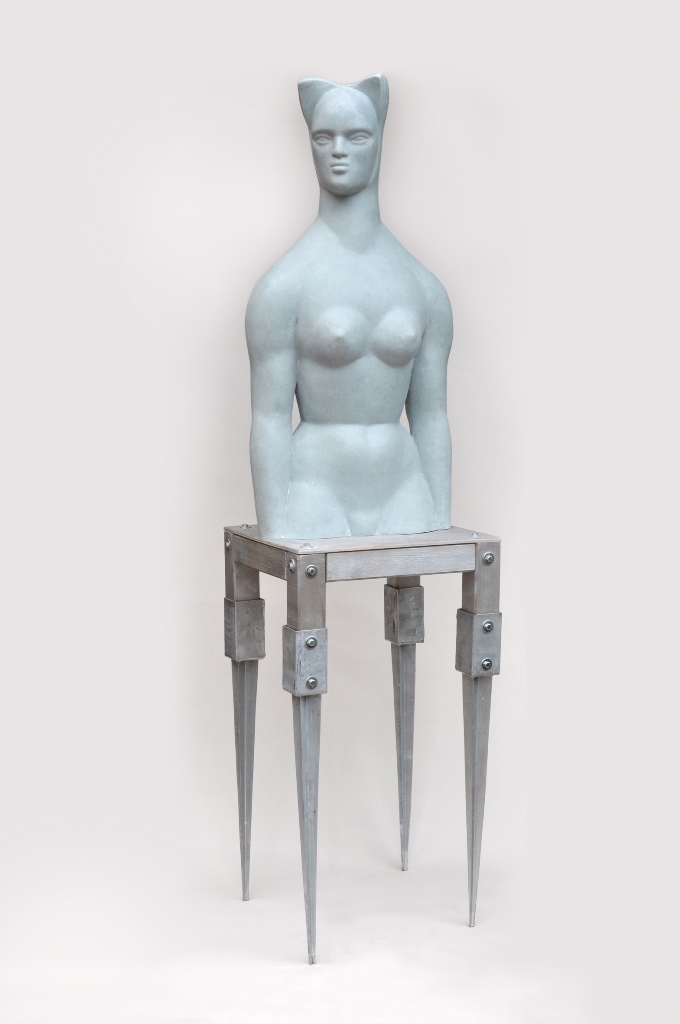 Agata Agatowska, „Kot”, 2009, mastik, 103x45x30cm, fot. A. Agatowska (źródło: dzięki uprzejmości artystki)