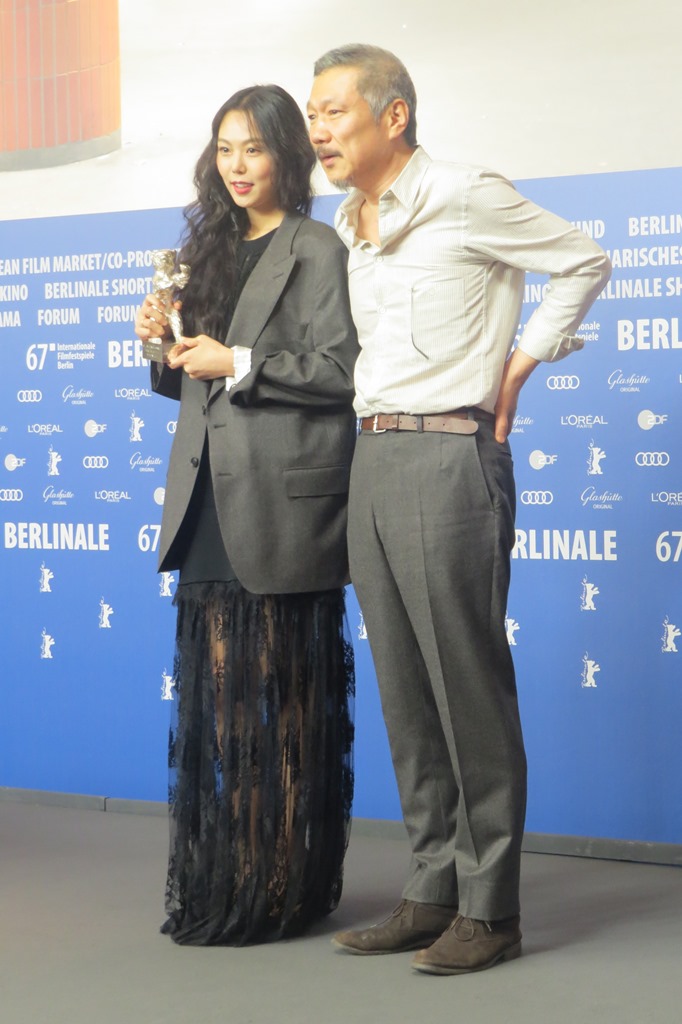 Kim Minhee, Hong Sangsoo, Berlinale 2017, fot. A. Hołownia (źródło: dzięki uprzejmości autorki)
