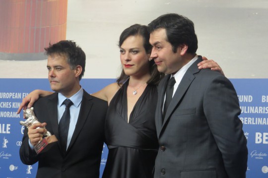 Sebastian Leilo, Daniela Vega, Gonzalo Maza, Berlinale 2017, fot. A. Hołownia (źródło: dzięki uprzejmości autorki)