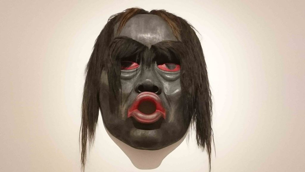 Beau Dick, Tsonoqua Mask, 2016, EMST, fot. E. Wójtowicz (źródło: dzięki uprzejmości autorki)