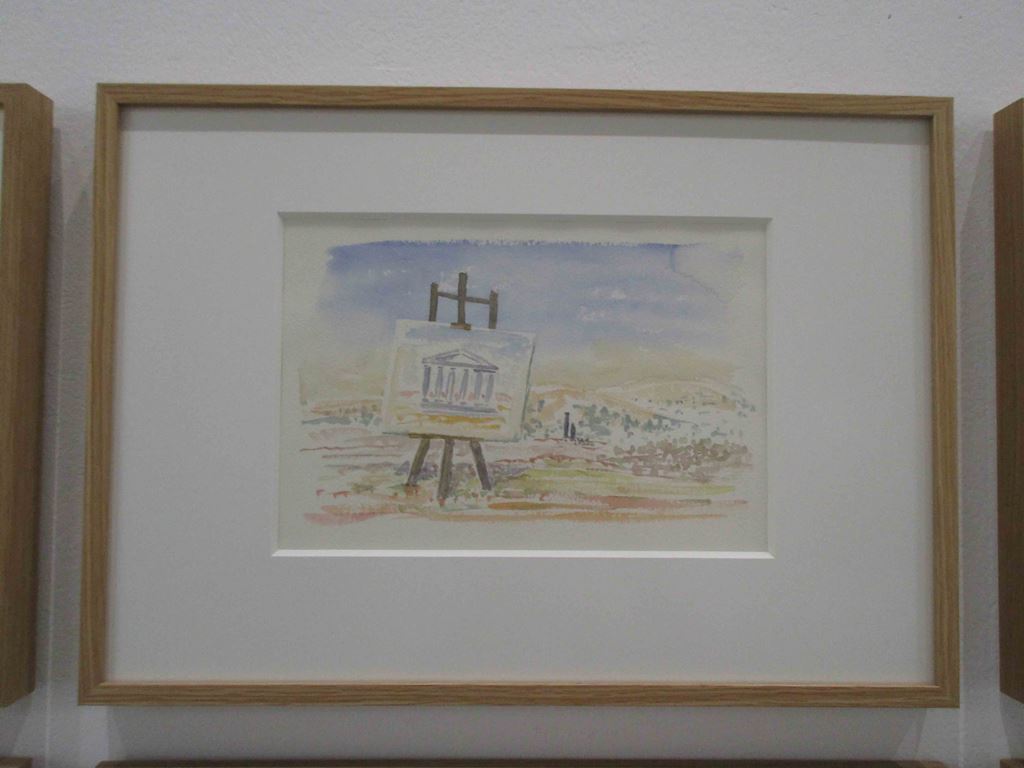 Lucius Burckhardt, Landschaftstheoretische Aquarelle, 1970-1995, detal, fot. E. Wójtowicz (źródło: dzięki uprzejmości autorki)