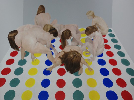 Radosław Kozłowski, „Twister 1”, olej na płótnie, 150 x 200 cm, 2016 (źródło: dzięki uprzejmości organizatora)