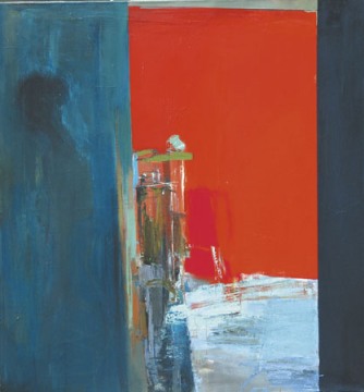 Katarzyna Miller "Bez tytułu", 2004, olej i akryl na płótnie, 140x130 cm, fot. Andrzej Miller